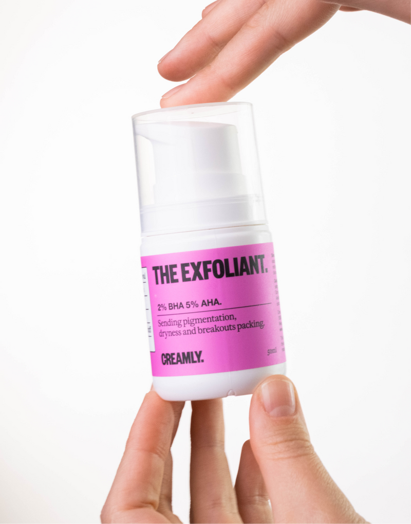 The Exfoliant. 2% BHA 5% AHA
